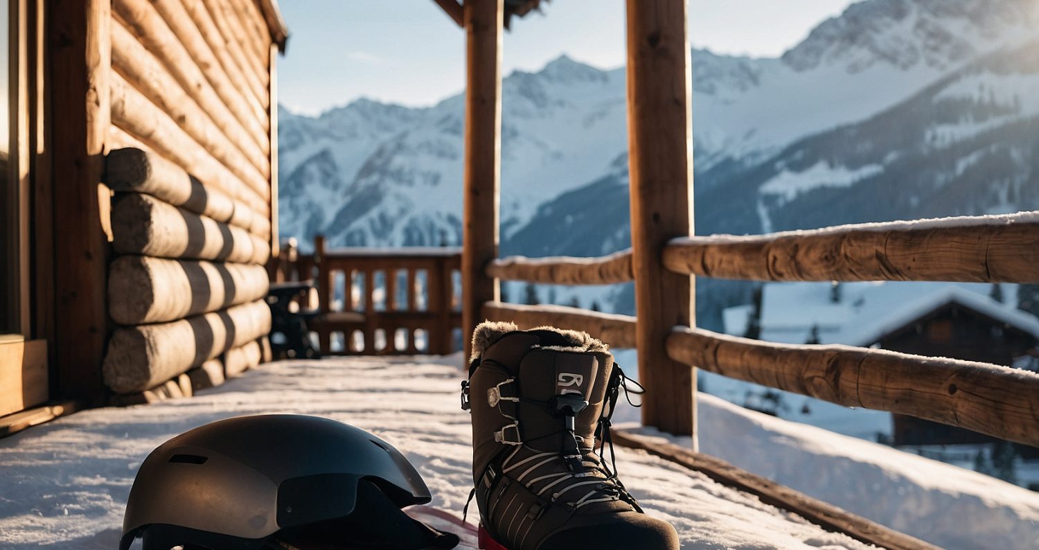 Leonardo Kino XL Candid moment outside a luxury ski chalet sno 1