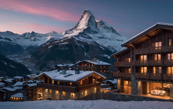 Leonardo Kino XL Highend ski chalet exterior in Zermatt Switze 1