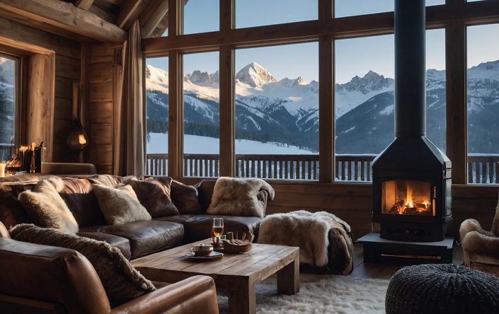 Leonardo Kino XL Luxury chalet lounge interior with large snow 0