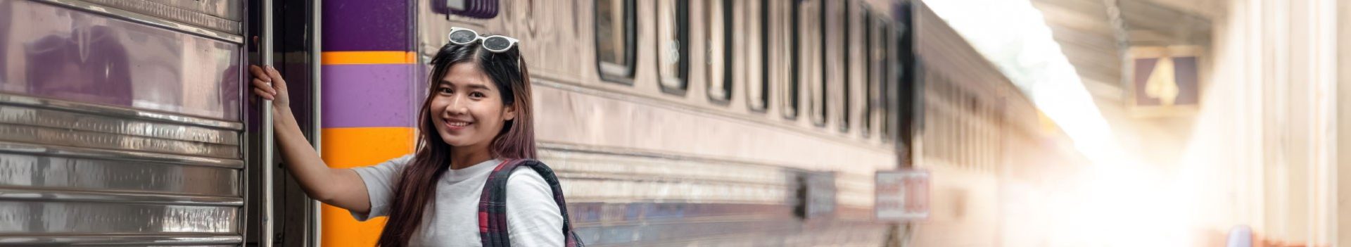 Train tickets banner