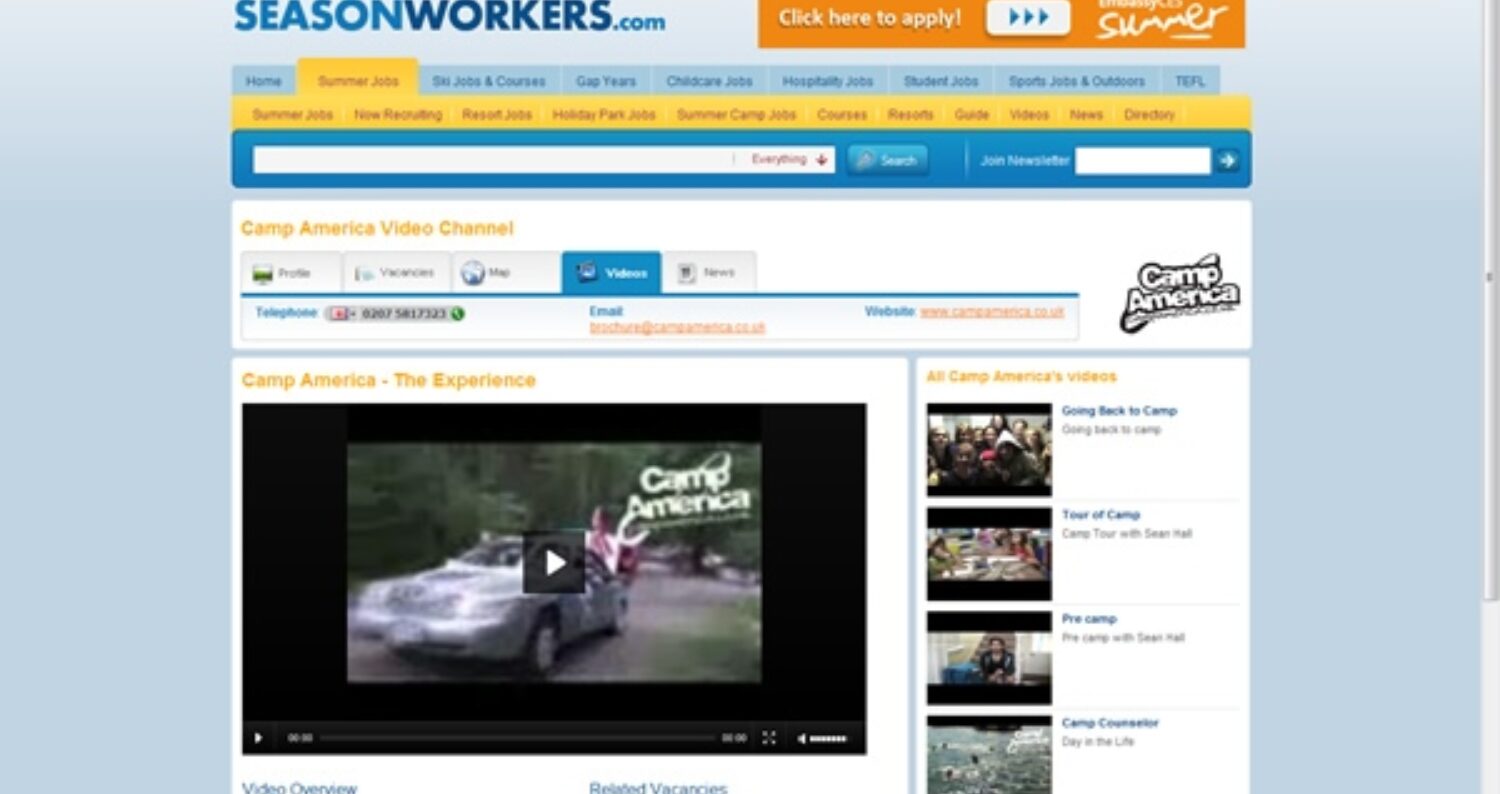 Video channel for each sector