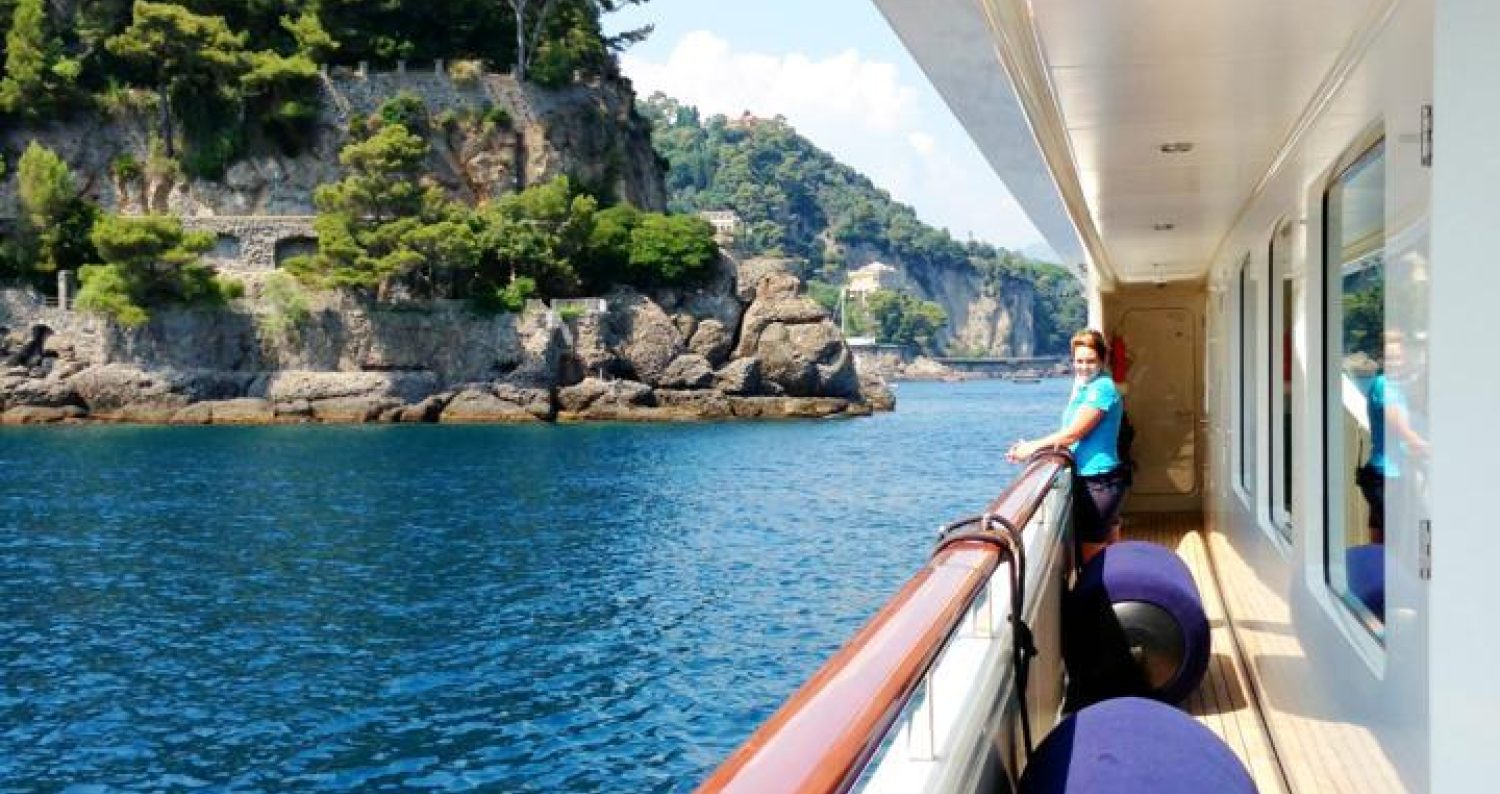 Heading into Portofino
