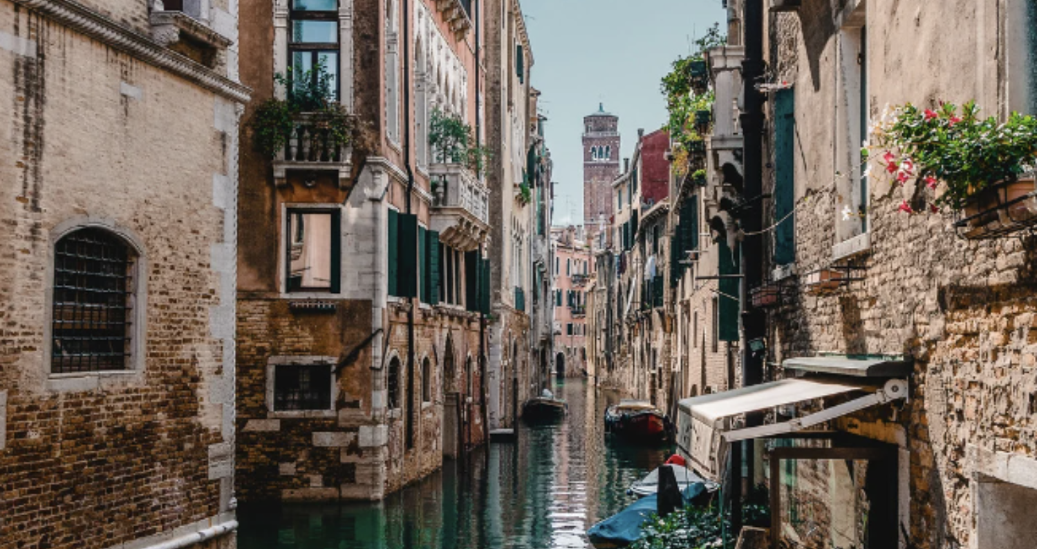 Exploring the canals of Venice