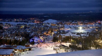 Blue Mountain Resort at night