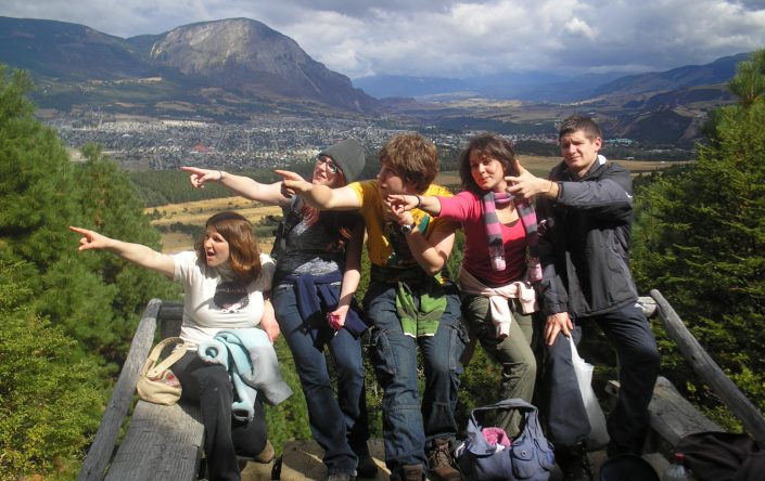 Volunteers in Chile enjoying an expedition in Patagonia