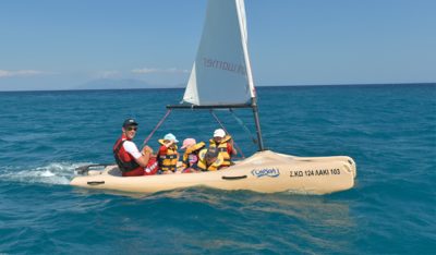 Children sailing